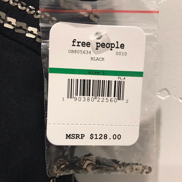 Free People Embellished Mini Dress Large - Picture 4 of 6